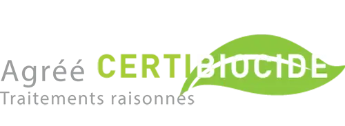 Logo certibiocide contre l'extermination des nuisibles